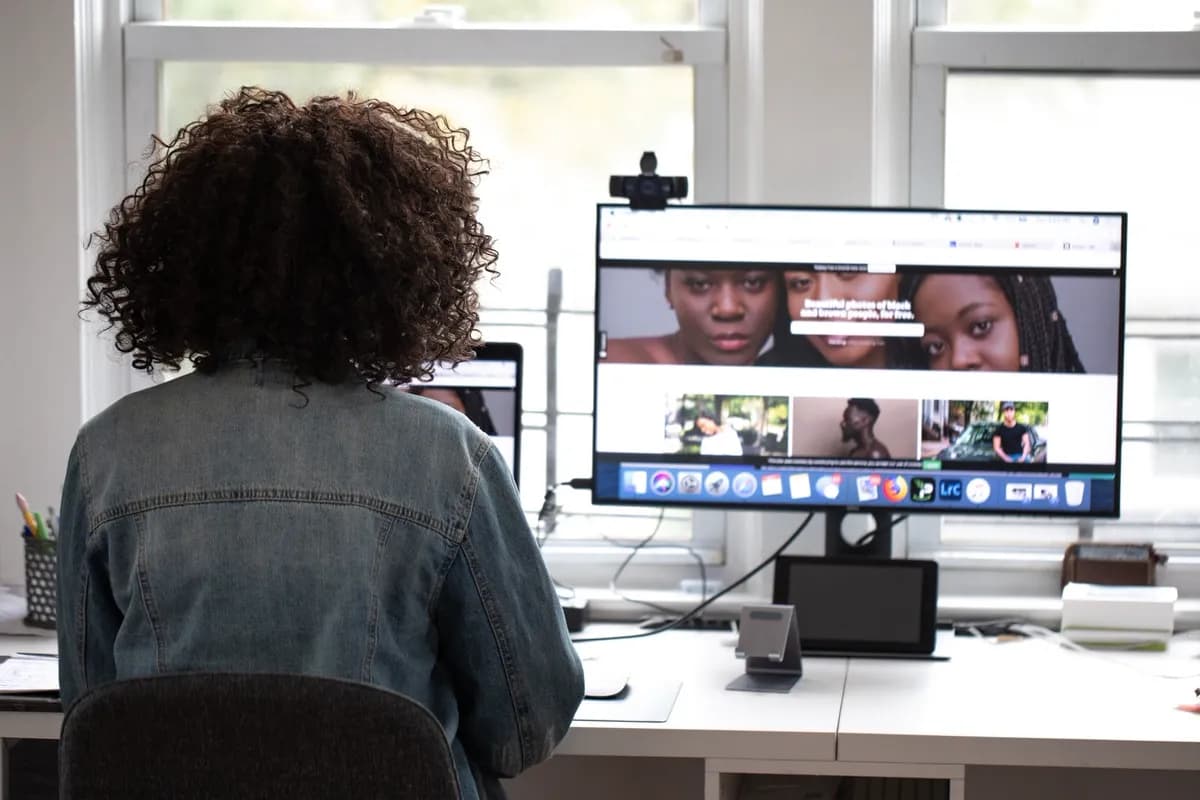 Investor reviewing their downline on a video call